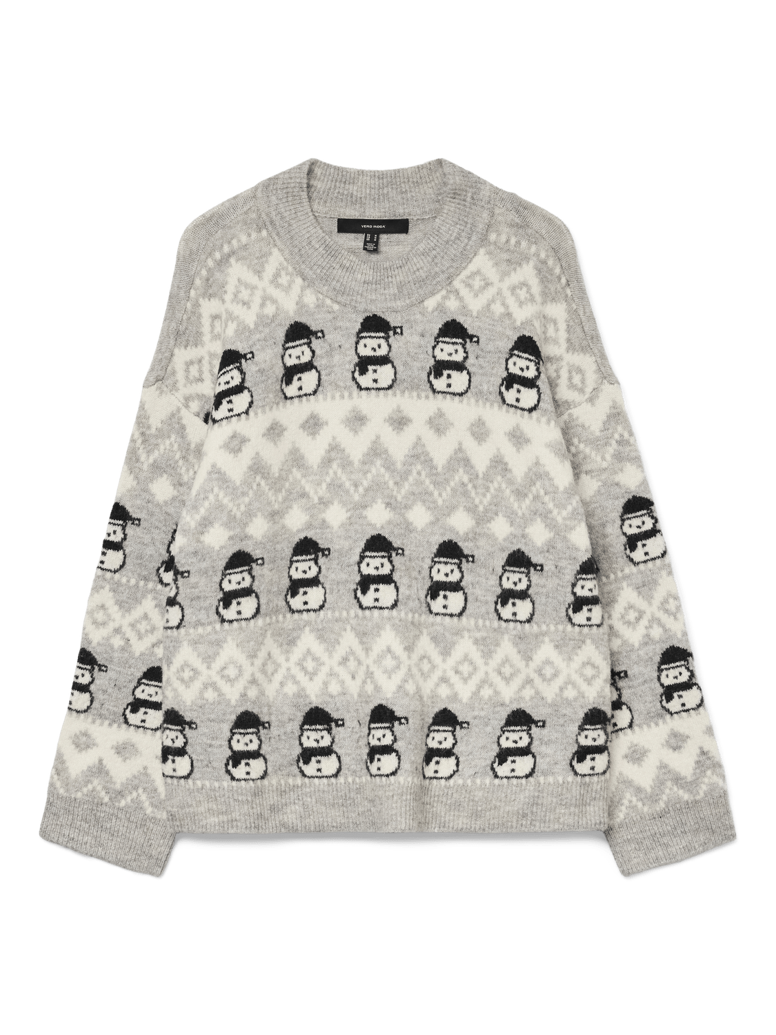 VMFROSTSNOWMAN Pullover - Light Grey Melange - VERO MODA & VILA Bergvik